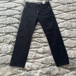 Levi's Black Straight Leg Jeans